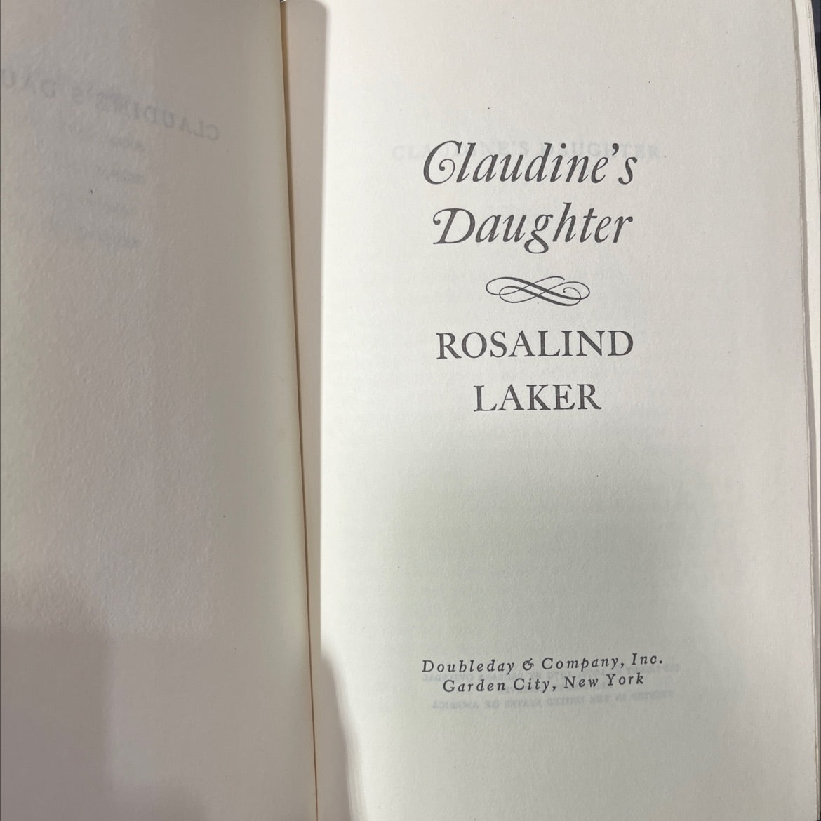 glaudine's daughter book, by rosalind laker, 1979 Hardcover image 2