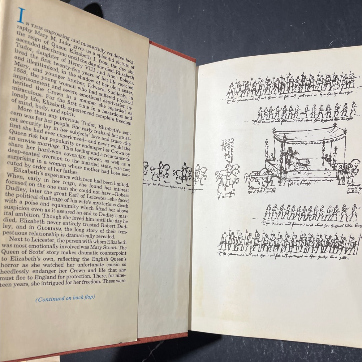 glorian the years of elizabeth i book, by mary m. luke, 1973 Hardcover image 4