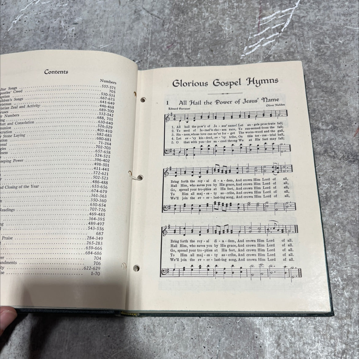 glorious gospel hymns for use in all services of the church book, by haldor lillenas, 1931 Hardcover image 3