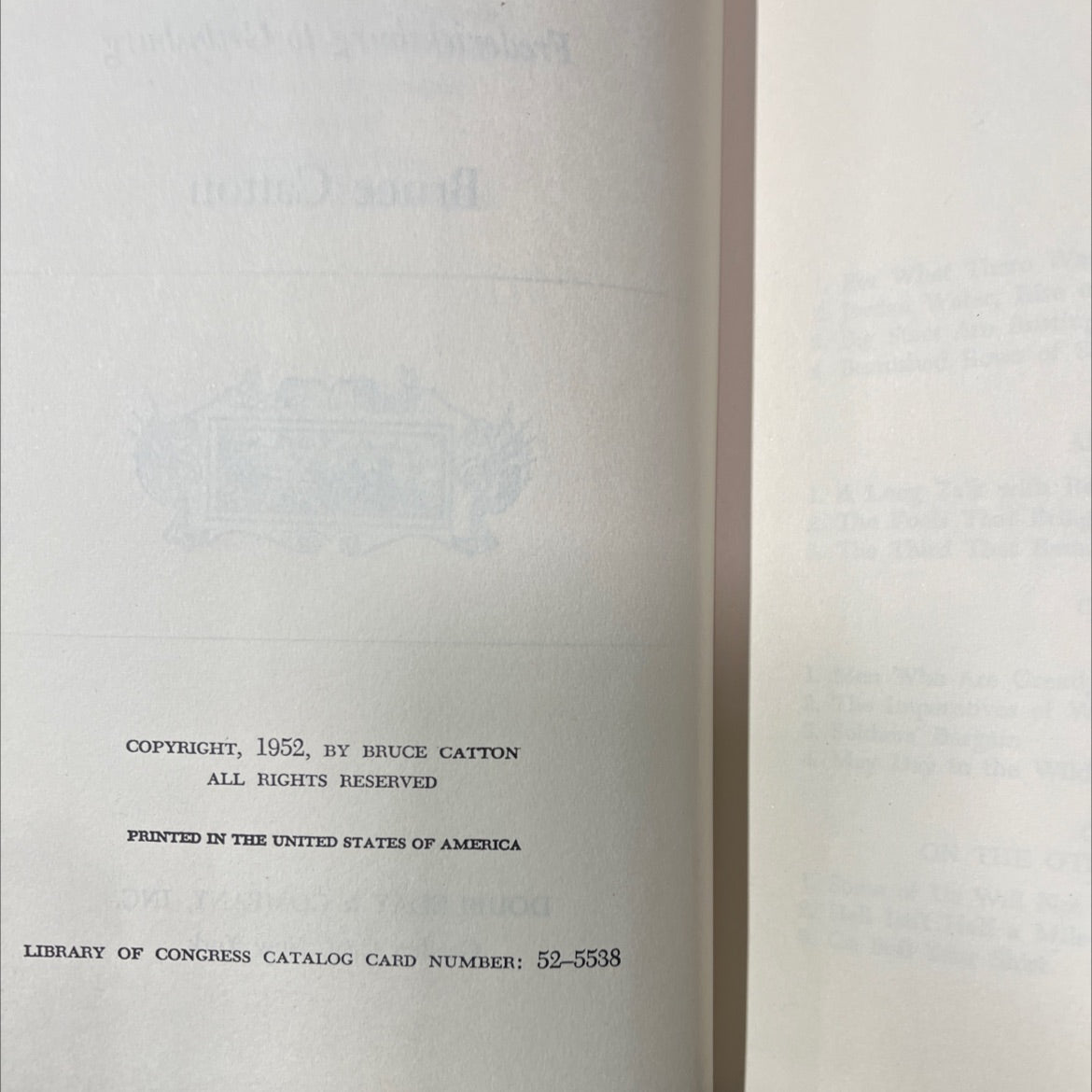 glory road book, by bruce catton, 1952 Hardcover image 3