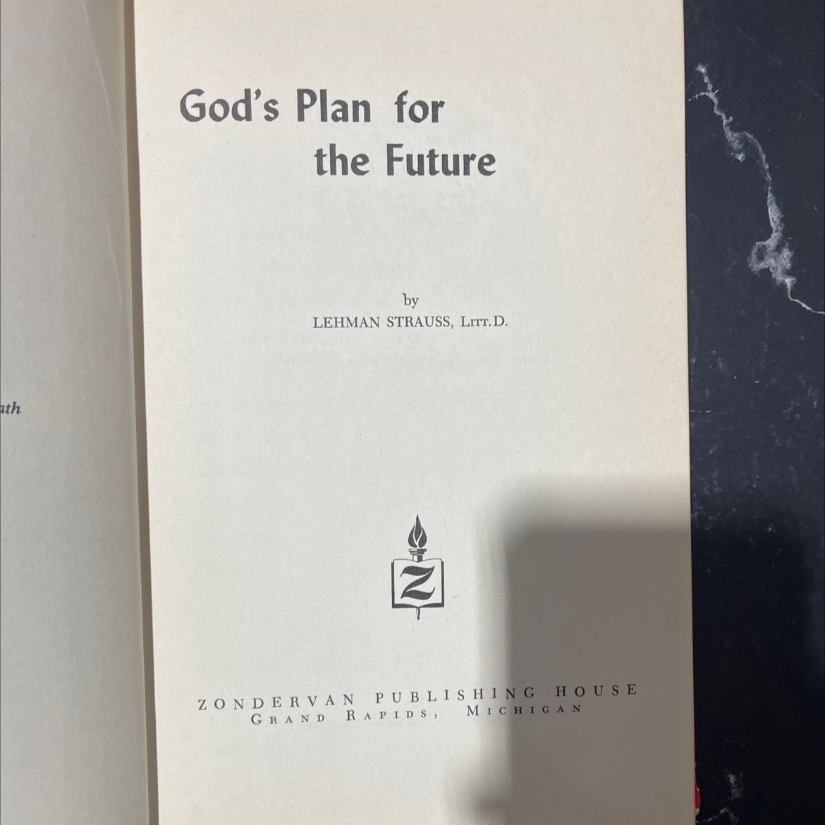 god's plan for the future book, by lehman strauss, 1967 Hardcover image 2