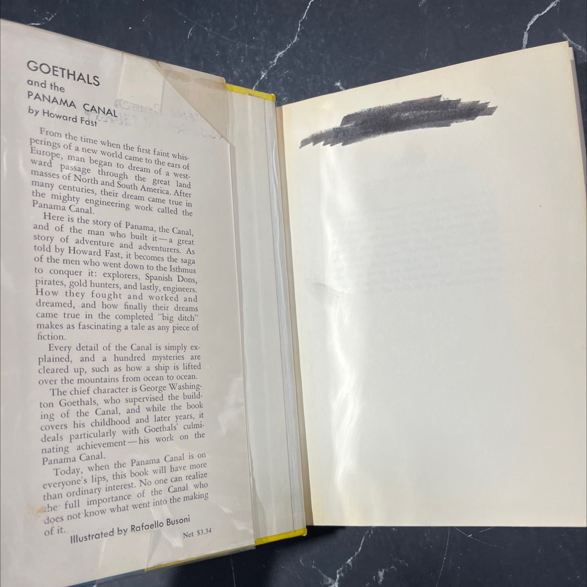 goethals and the panama canal book, by howard fast, 1964 Hardcover image 4