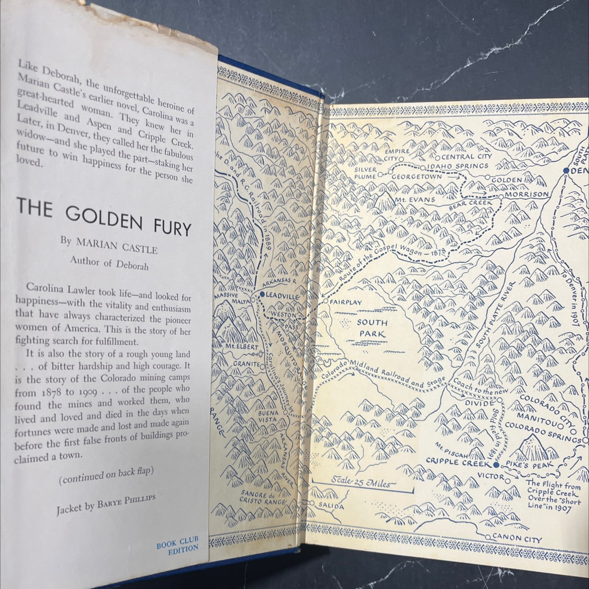 golden fury the book, by Marian Castle, 1949 Hardcover image 4