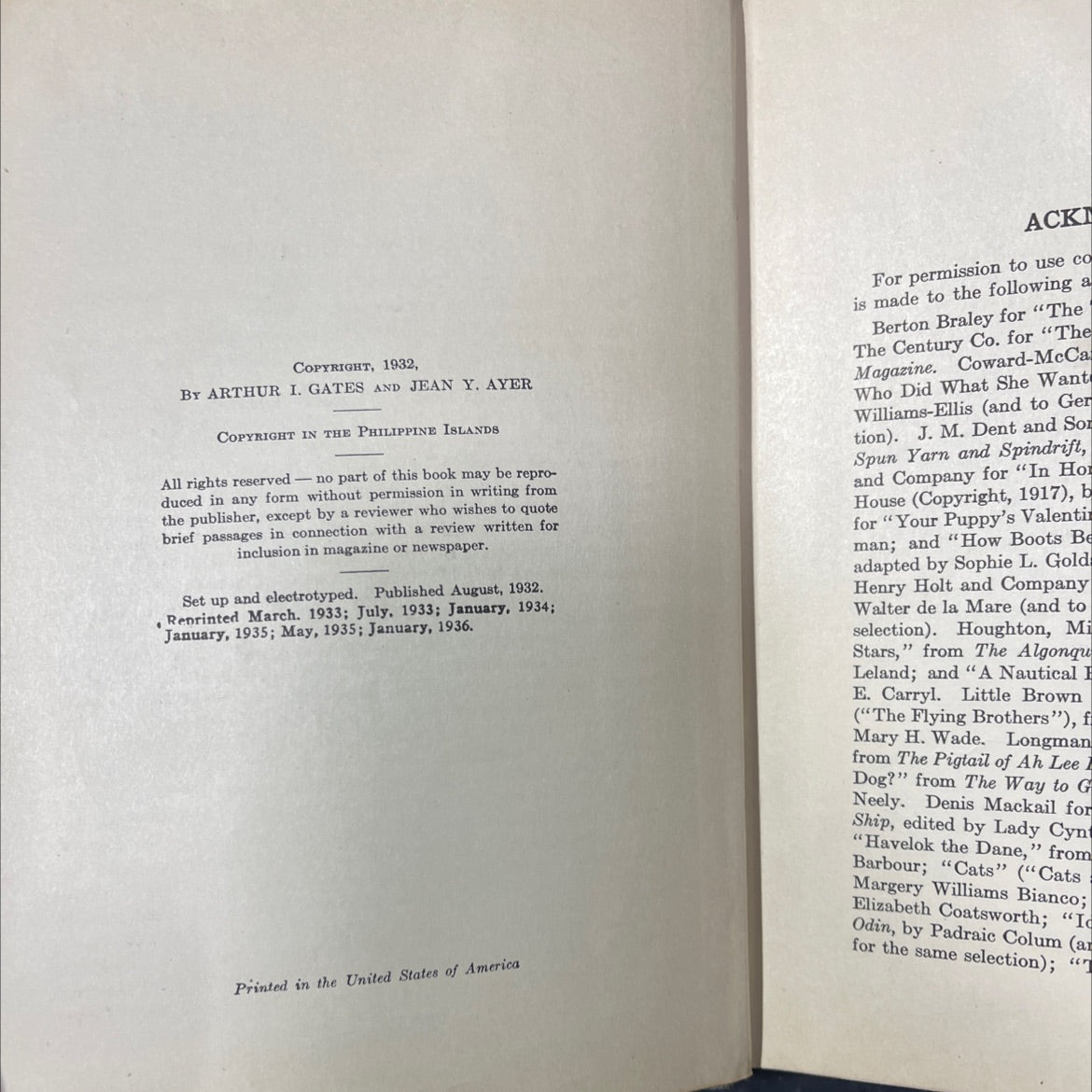 golden leaves book, by arthur i. gates and jean y. ayer, 1936 Hardcover image 3