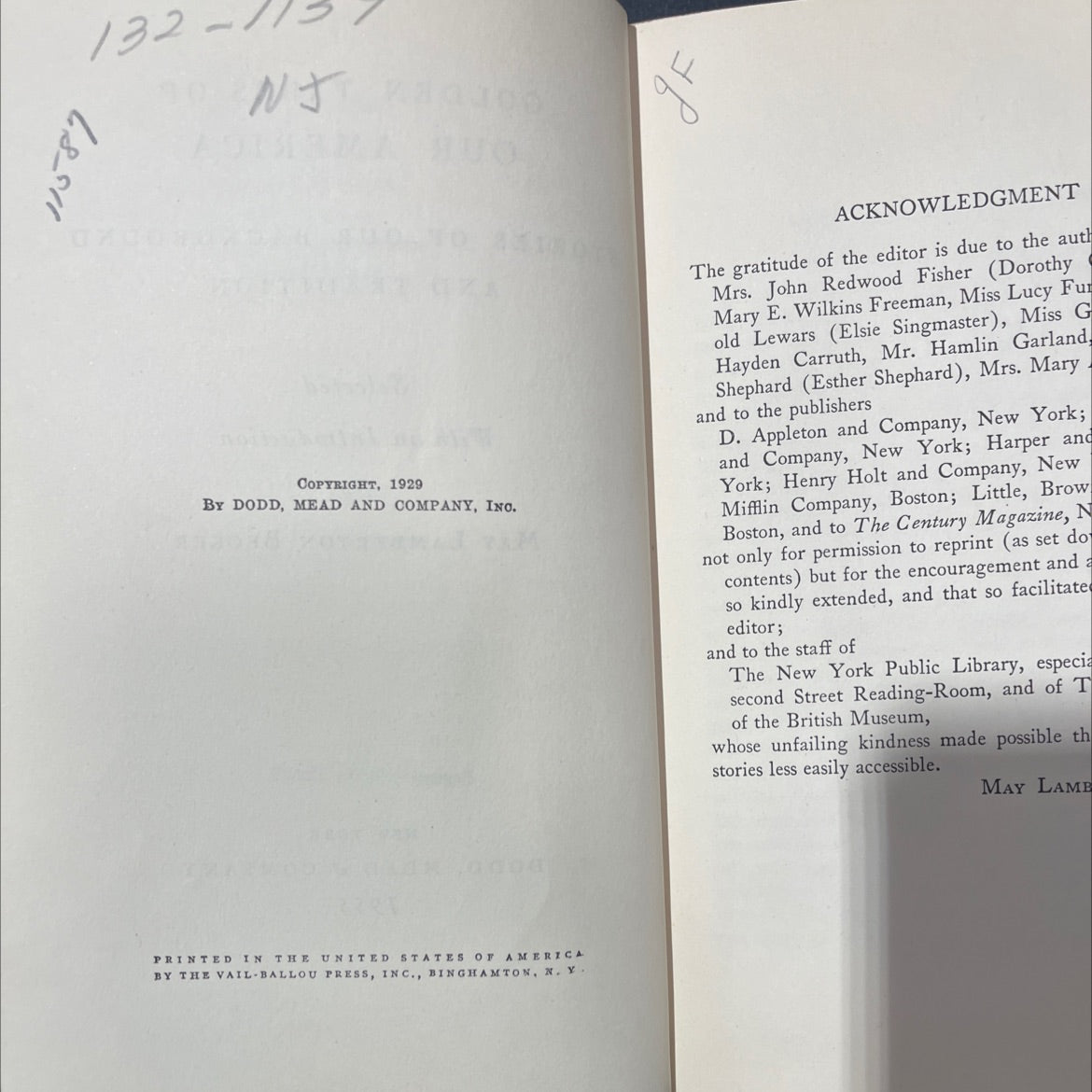 golden tales of our america stories of our background and tradition book, by may lamberton becker, 1955 Hardcover image 3