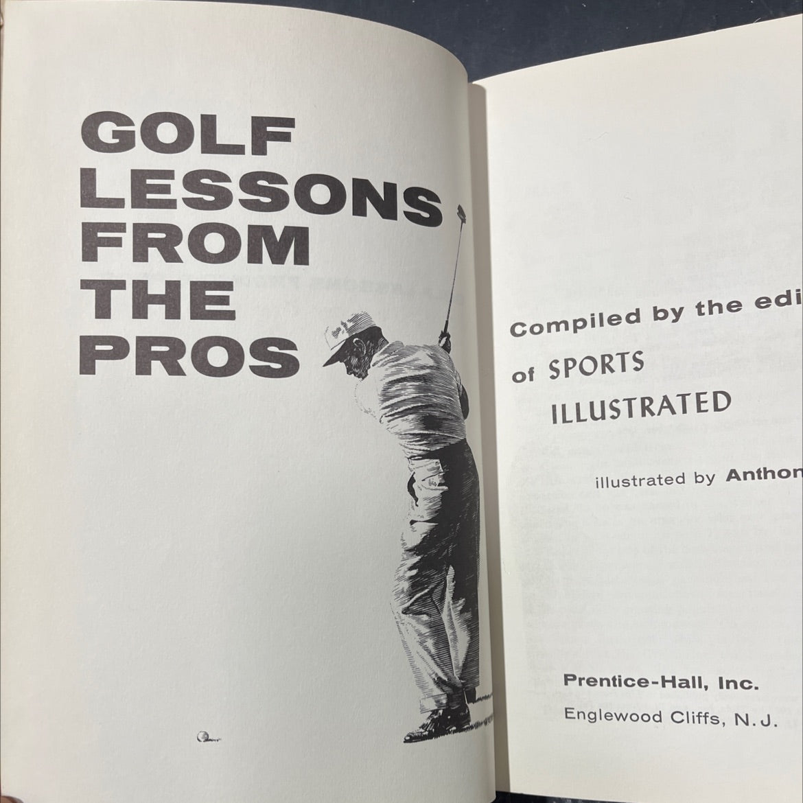 golf lessons, from the pros book, by unknown, 1968 Hardcover image 2