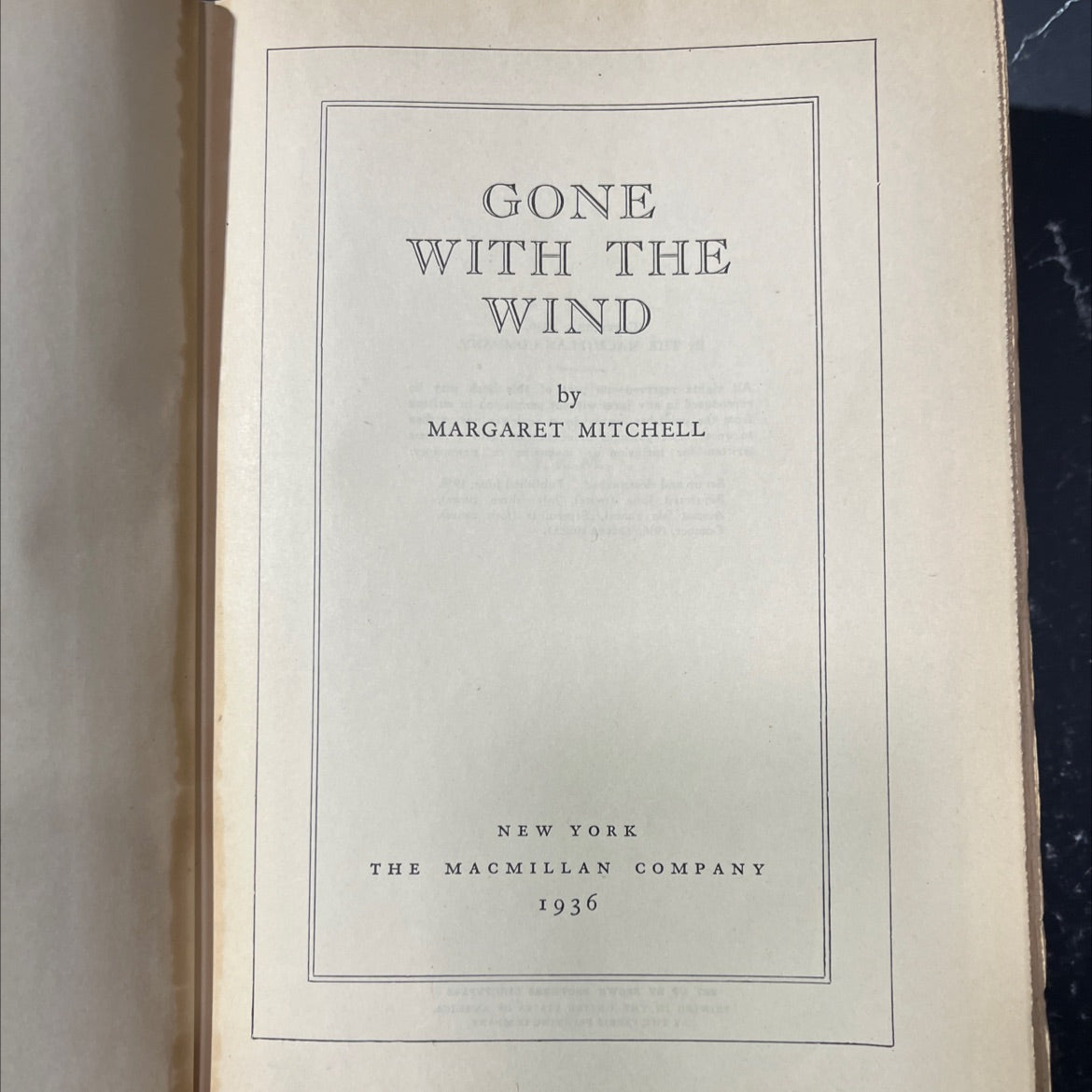 gone with the wind book, by margaret mitchell, 1936 Hardcover image 2