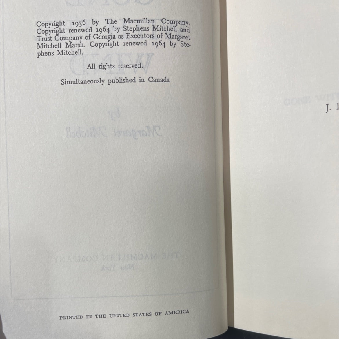 gone with the wind book, by margaret mitchell, 1964 Hardcover image 3
