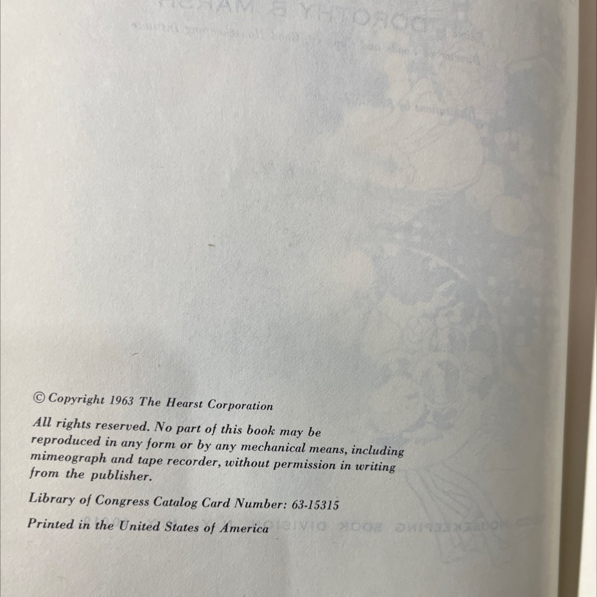 good housekeeping cookbook book, by dorothy b. marsh, 1963 Hardcover image 3