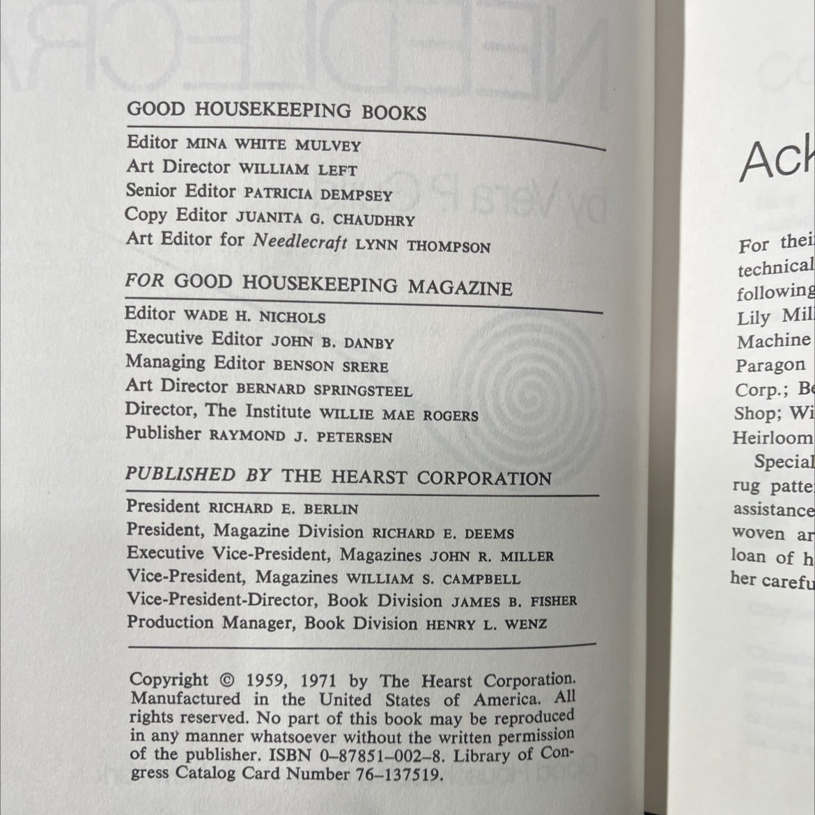 good housekeeping new complete book of needlecraft book, by vera p. guild, 1971 Hardcover image 3