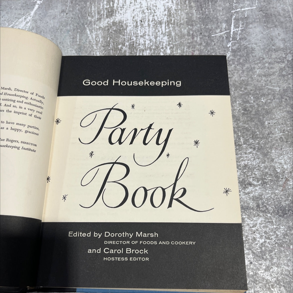 SIGNED good housekeeping party book book, by Dorothy Marsh, Carol Brock, 1958 Hardcover, Vintage image 2