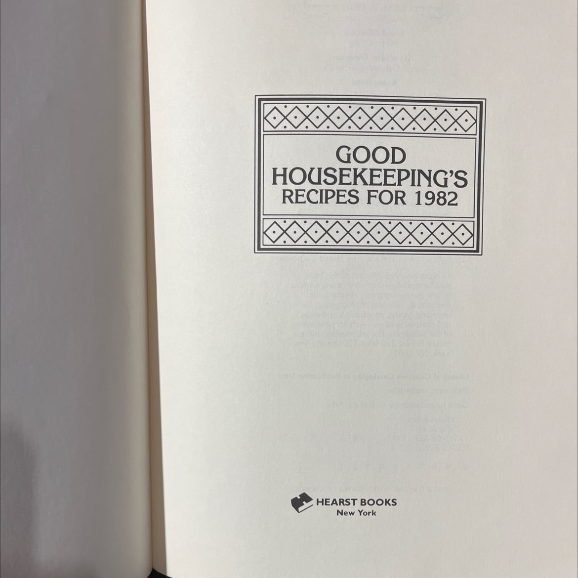 good housekeeping's recipes for 1982 book, by good housekeeping staff, 1983 Hardcover image 2