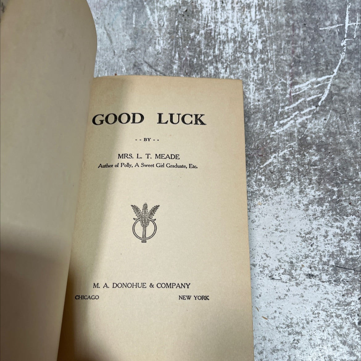 good luck book, by mrs. l. t. meade, 1970 Hardcover image 2