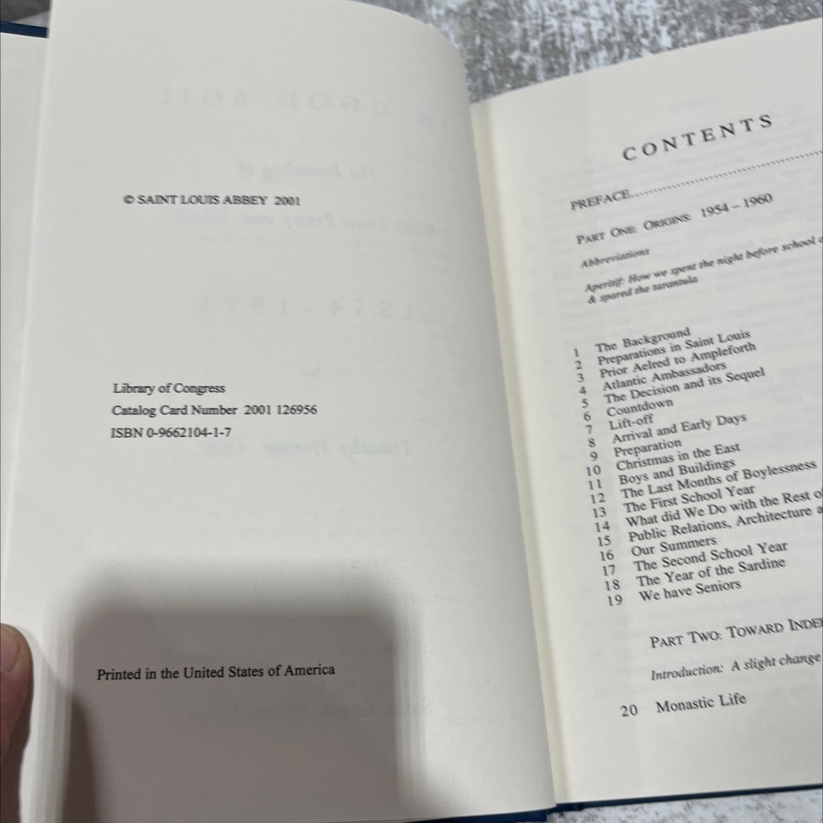 good m in good soil the founding of saint louis priory and school 1954-1973 book, by timothy horner osb, 2001 Hardcover image 3