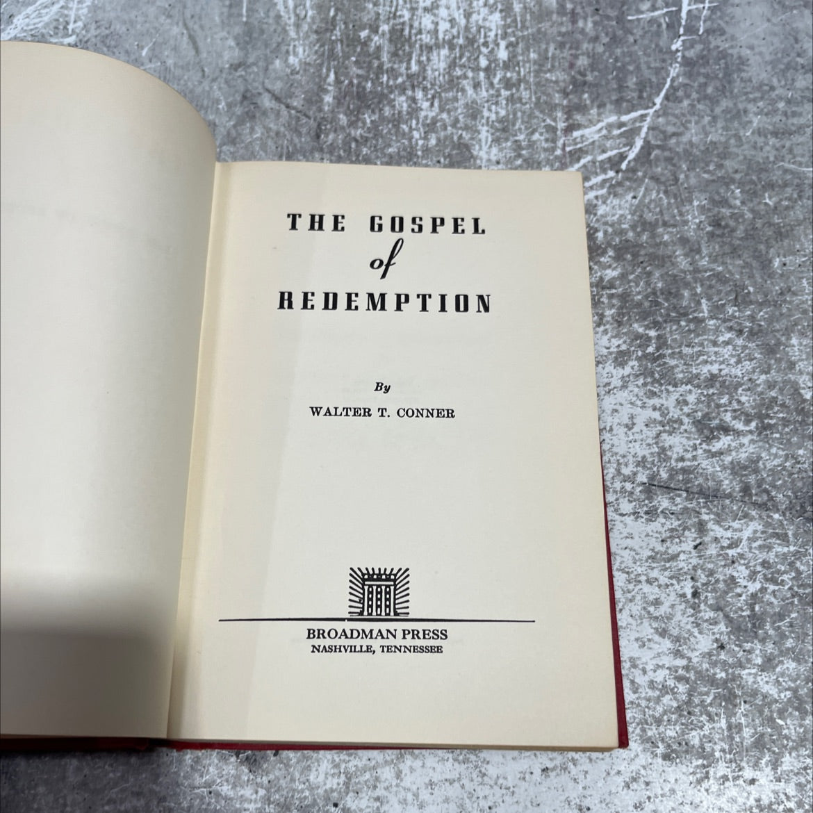 gospel of redemption book, by walter t. conner, 1955 Hardcover image 2