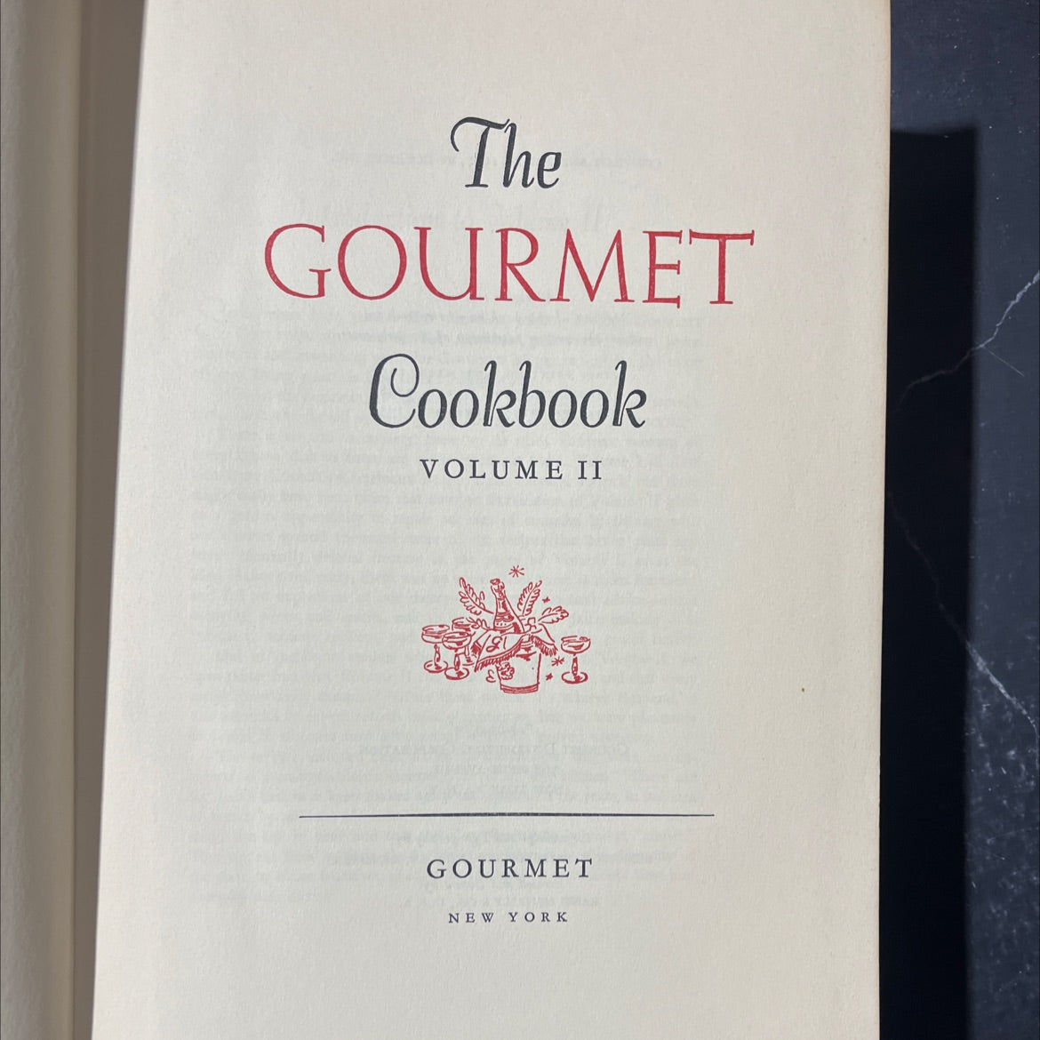 gourmet cookbook volume ii book, by gourmet, inc., 1959 Hardcover image 2