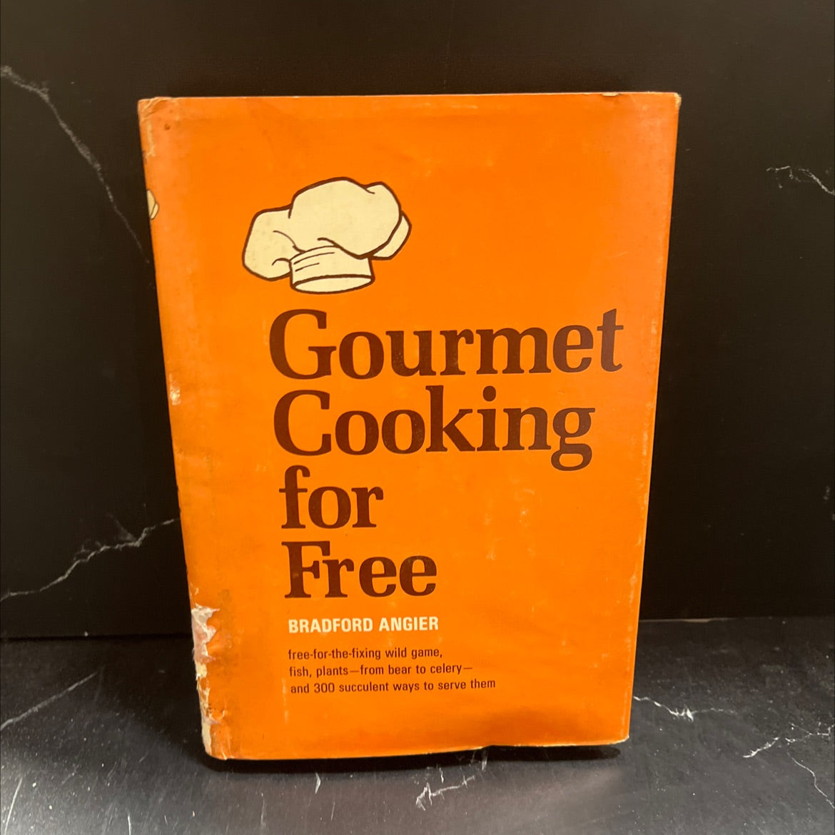 gourmet cooking for free book, by bradford angier, 1970 Hardcover image 1