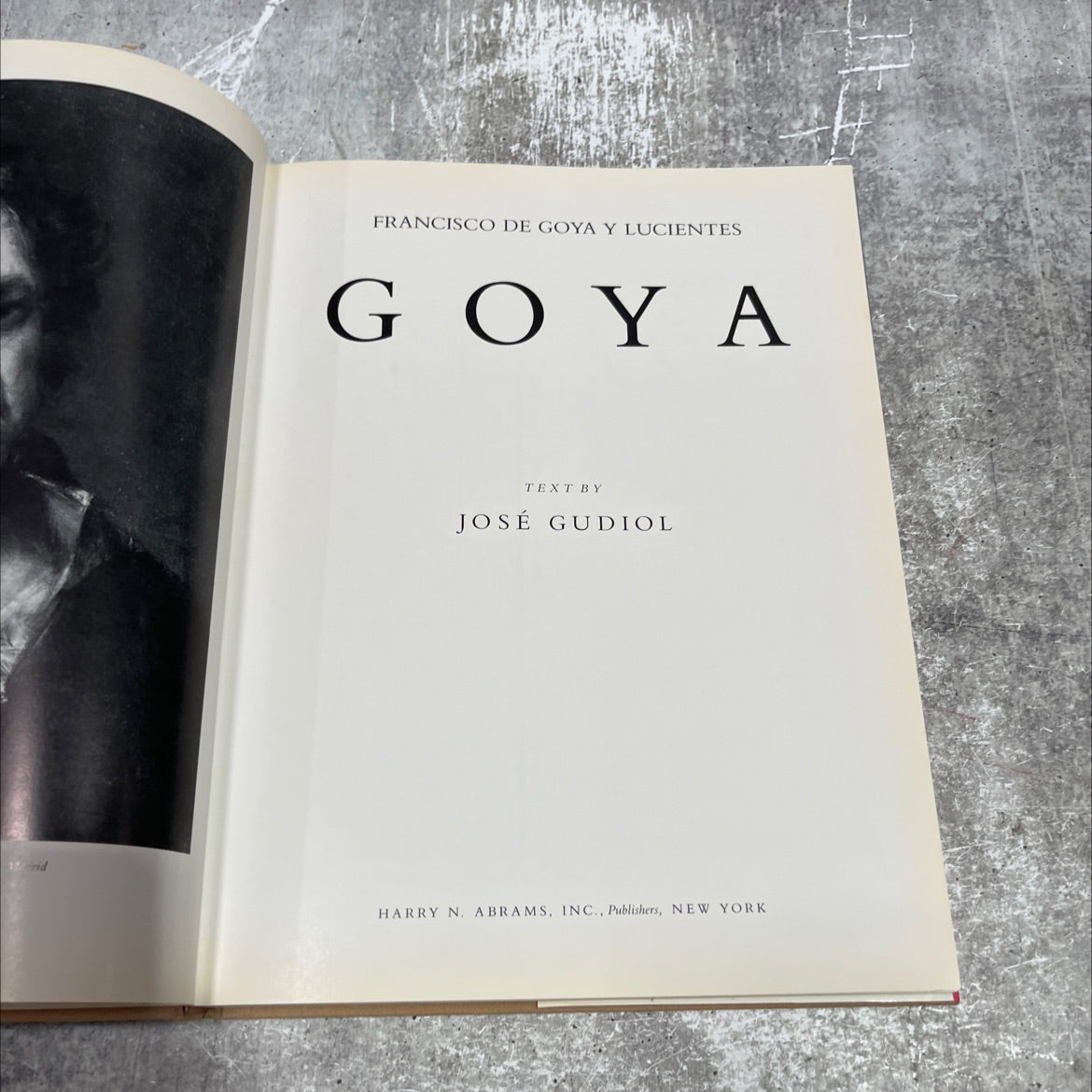 goya book, by josé gudiol, 1985 Hardcover image 2