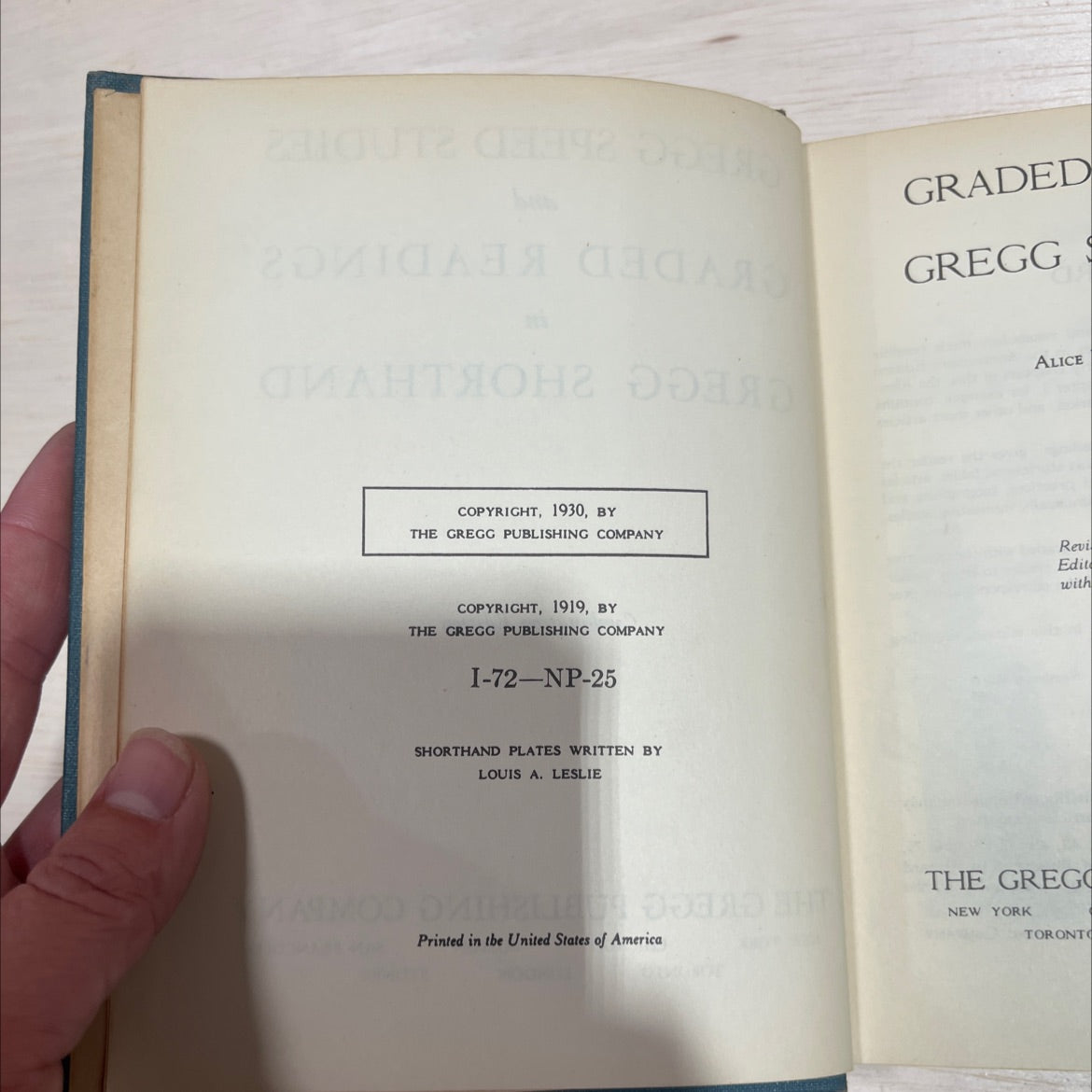 graded readings in gregg shorthand book, by alice margaret hunter, 1930 Hardcover image 3