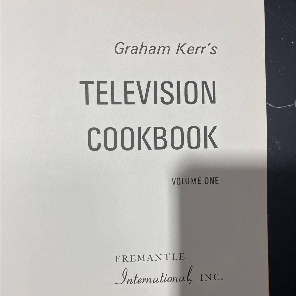 graham kerr's television cookbook volume one book, by graham kerr, unknown Hardcover image 2