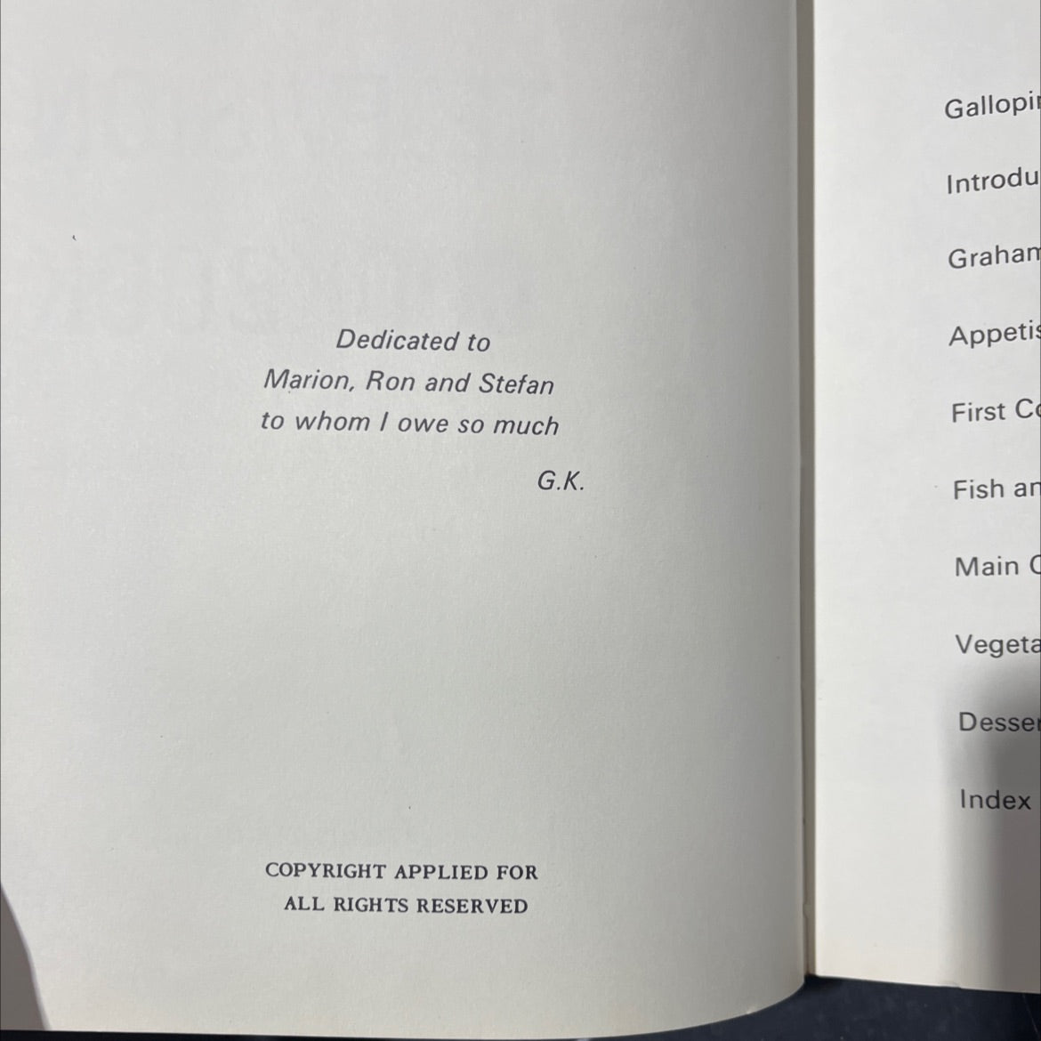 graham kerr's television cookbook volume one book, by graham kerr, unknown Hardcover image 3