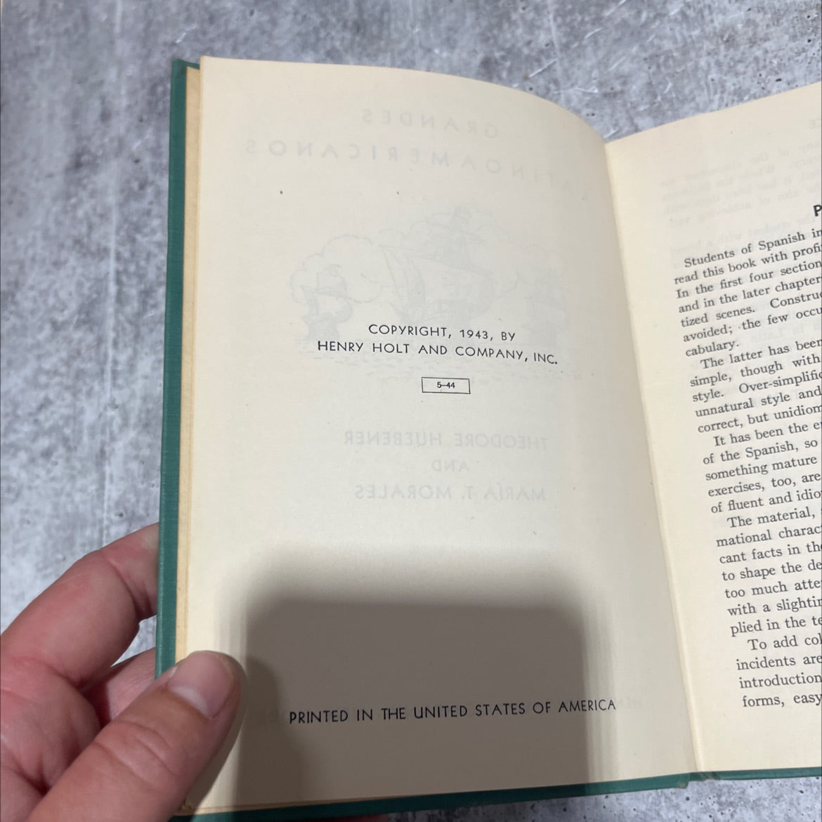 grandes latinoamericanos book, by theodore huebener and maría t. morales, 1943 Hardcover image 3