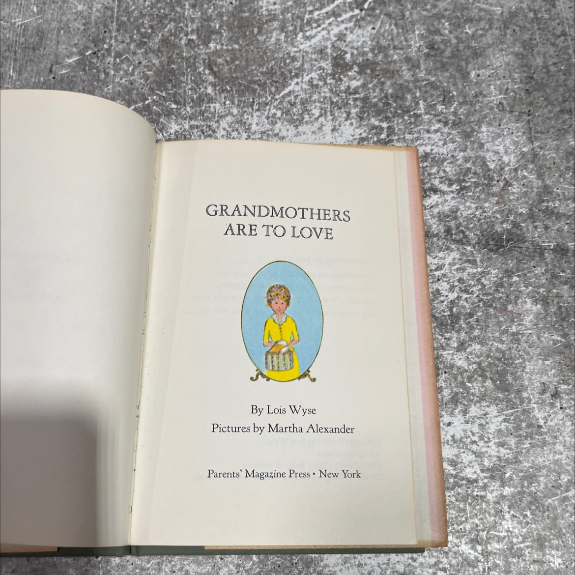 grandmothers are to love book, by Lois Wyse, 1967 Hardcover image 2