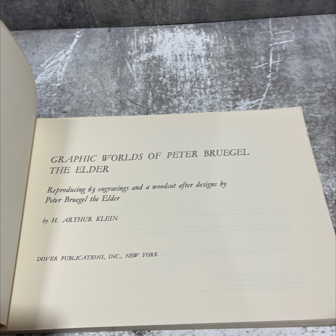 graphic worlds of peter bruegel the elder book, by h. arthur klein, 1963 Paperback image 2