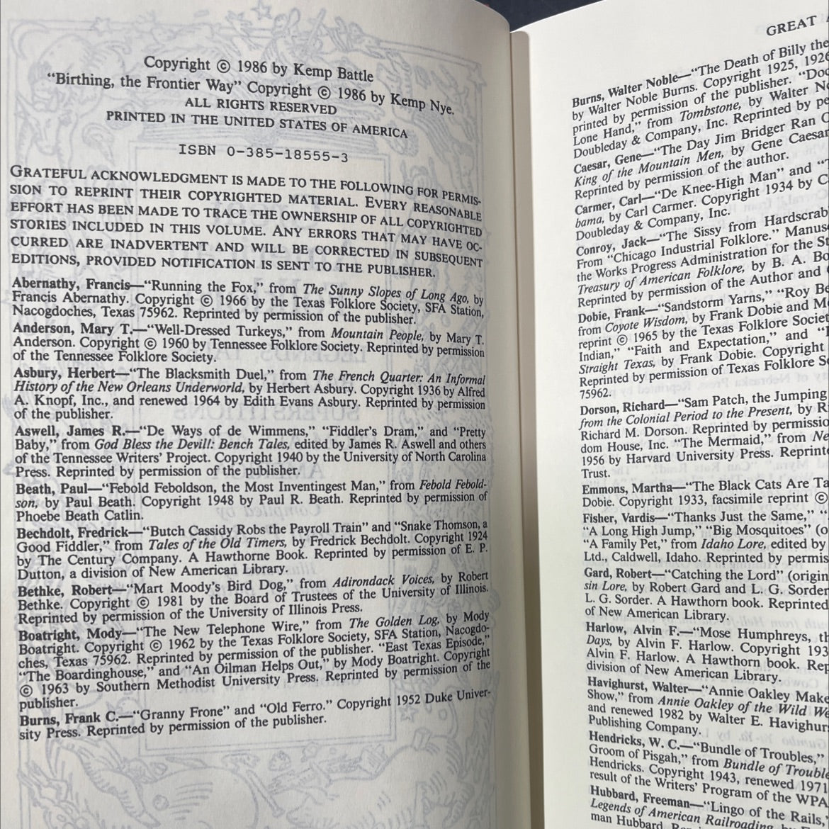 great american folklore legends, tales, ballads, and superstitions from all across america book, by kemp p. battle, image 3