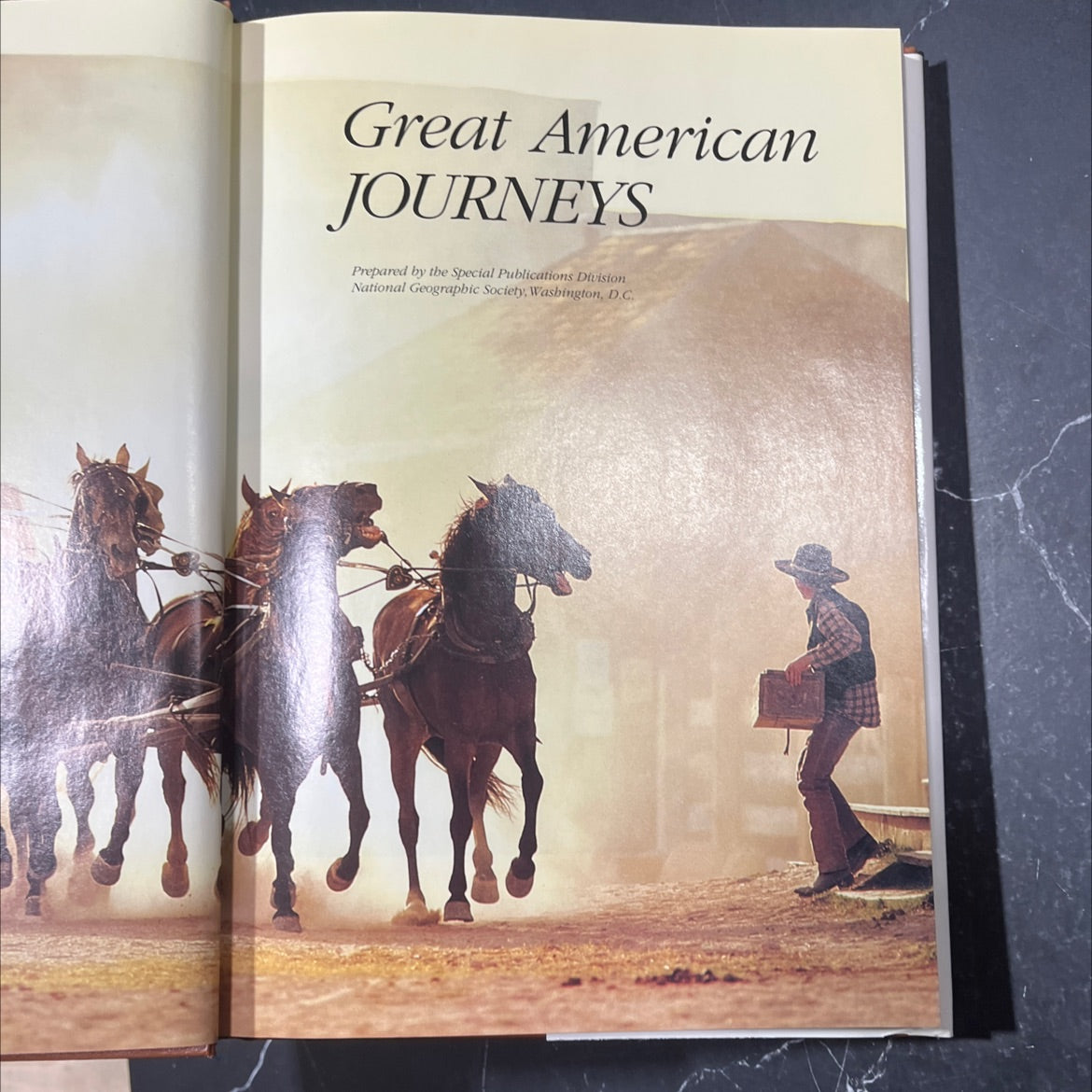 great american journeys book, by national geographic society, 1989 Hardcover image 2
