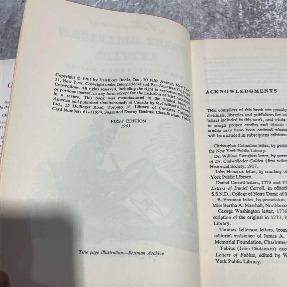 great american letters book, by charles and eleanor hurd, 1961 Hardcover image 3