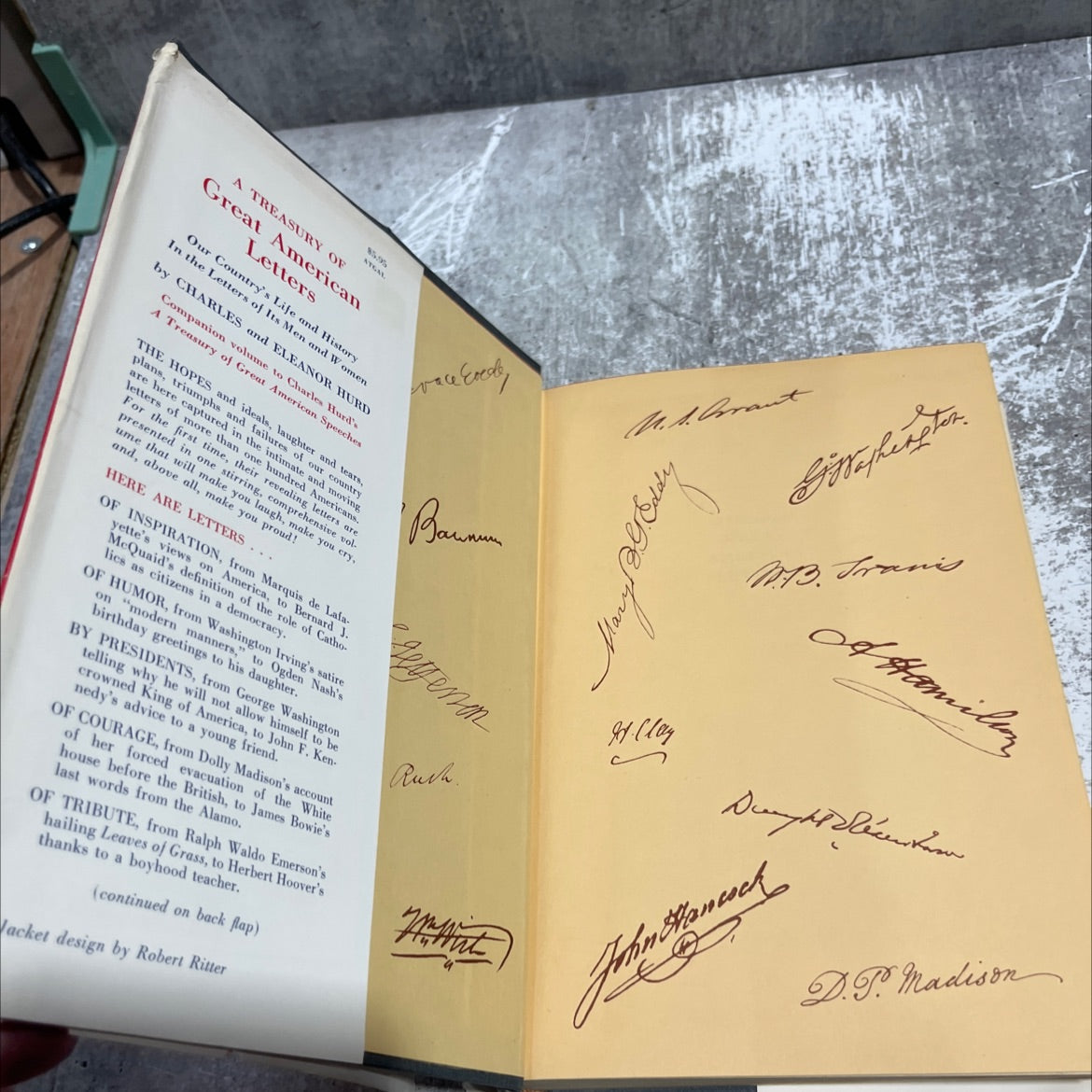 great american letters book, by charles and eleanor hurd, 1961 Hardcover image 4