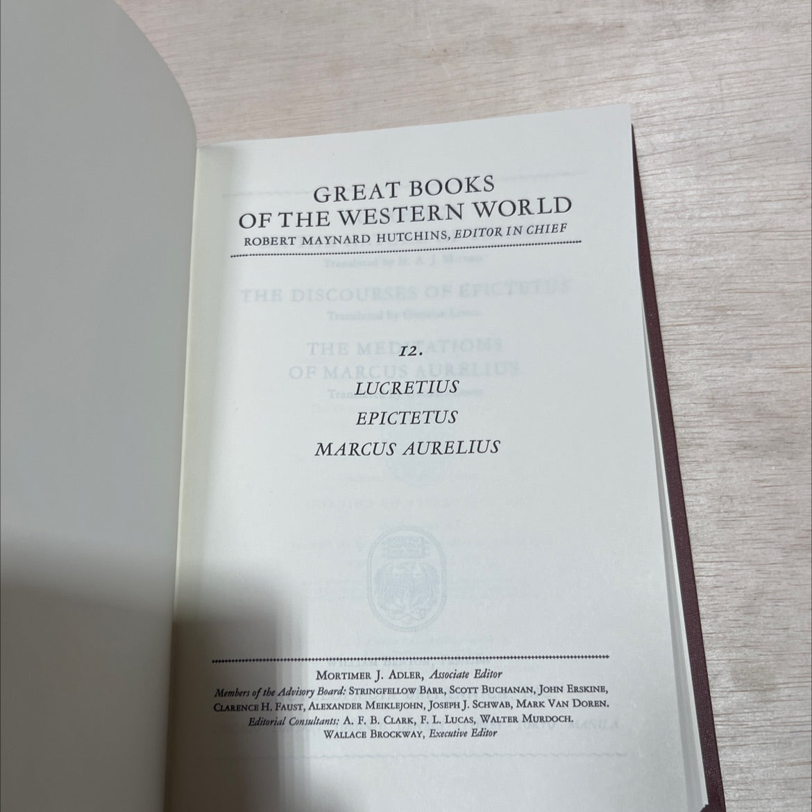 great books of the western world book, by robert maynard hutchins, 1988 Hardcover image 2
