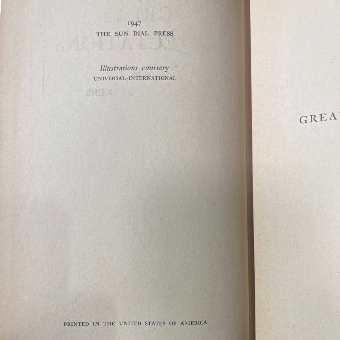 great expectations book, by charles dickens, 1947 Hardcover image 3
