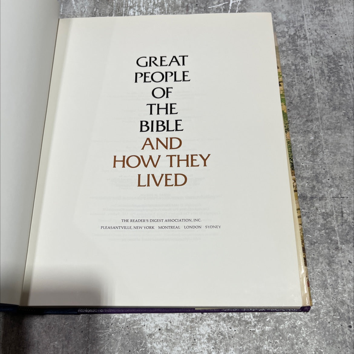 great people of the bible and how they lived book, by unknown, 1974 Hardcover image 2