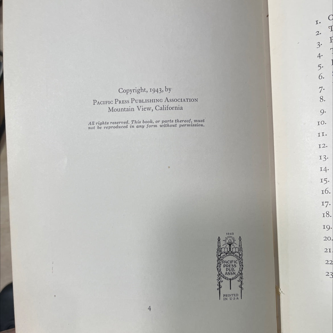 great prophecies for our time book, by arthur s. maxwell, 1943 Hardcover image 3