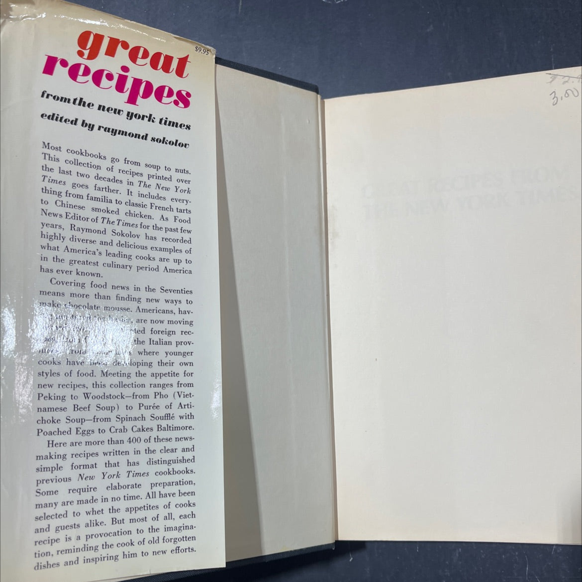 great recipes from the new york times book, by raymond a. sokolov, 1973 Hardcover image 4