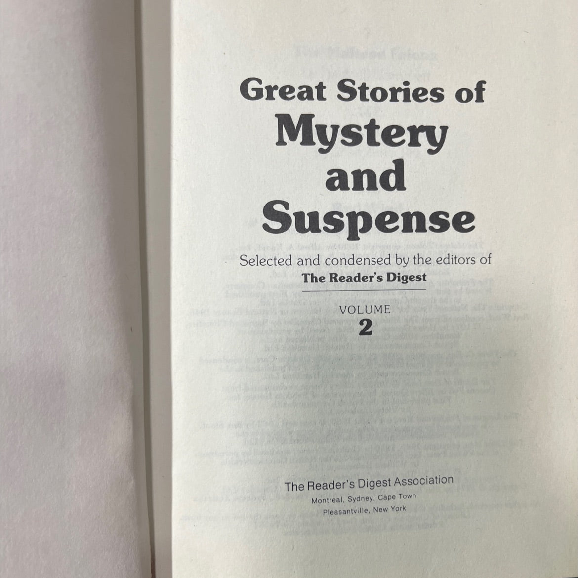 great stories of mystery and suspense book, by various, 1974 Hardcover image 2