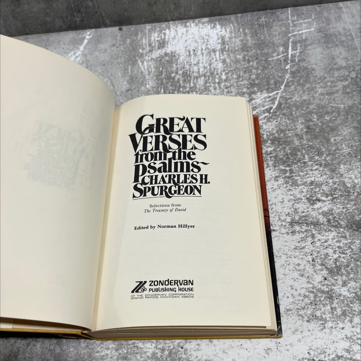 great verses from the psalms book, by charles h. spurgeon, 1977 Hardcover image 2