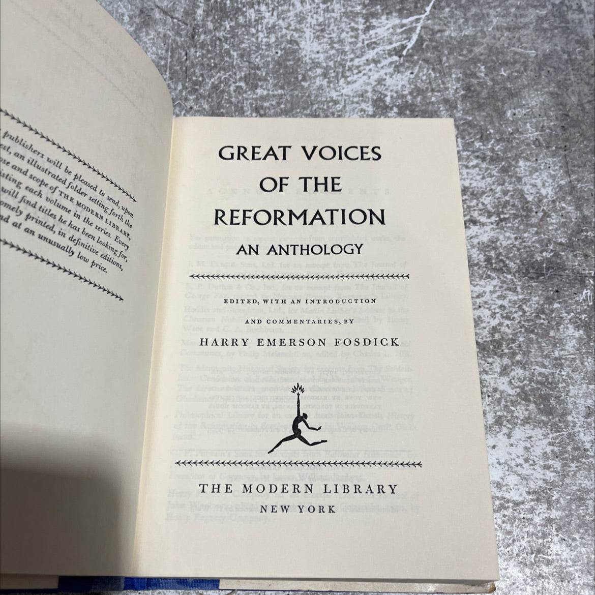 great voices of the reformation an anthology book, by harry emerson fosdick, 1952 Hardcover image 2
