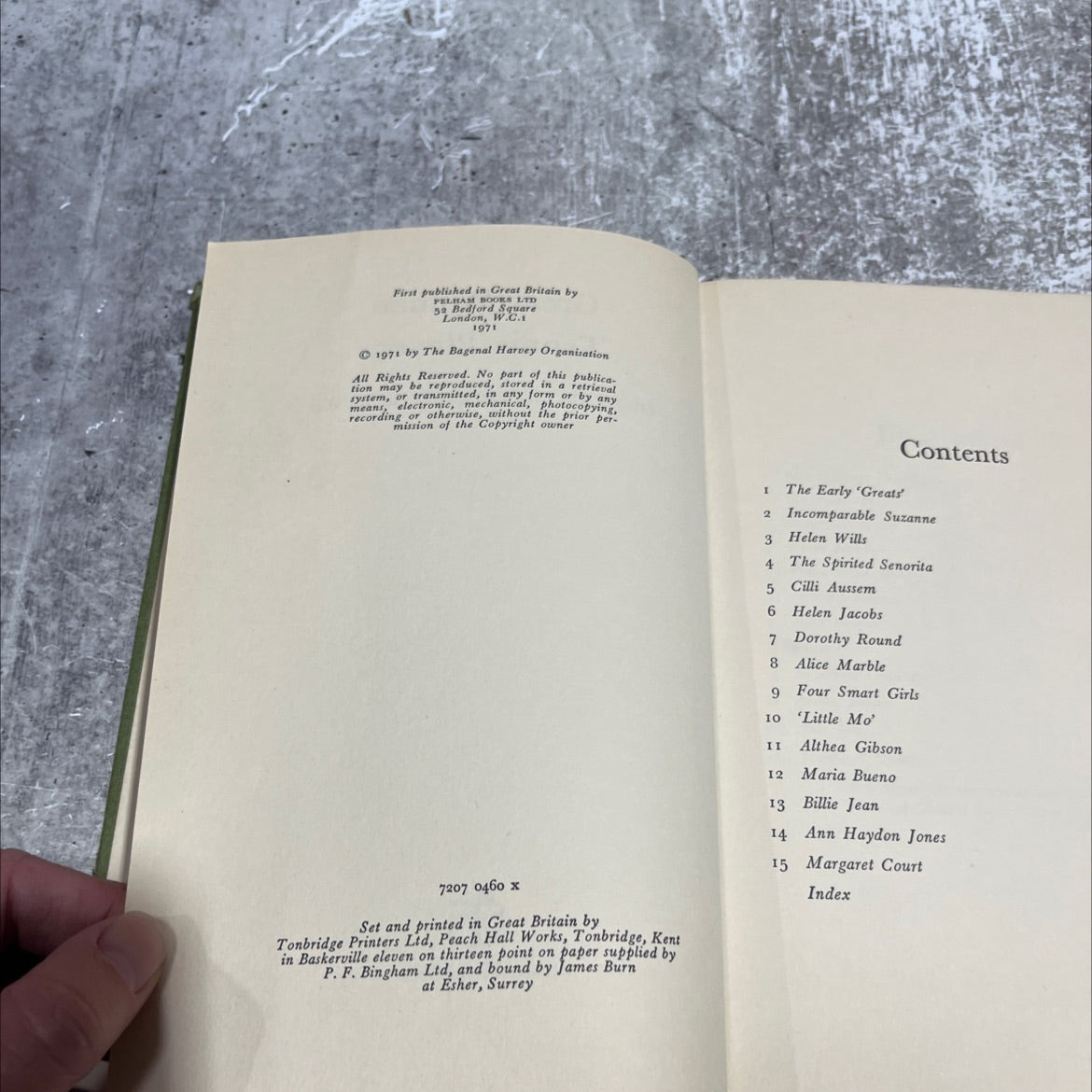 great women tennis players book, by owen davidson and c. m. jones, 1971 Hardcover image 3