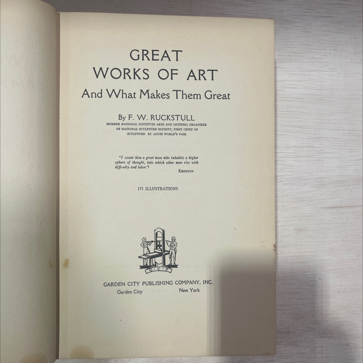 great works of art and what makes them great book, by f. w. ruckstull, 1925 Hardcover, Antique image 2