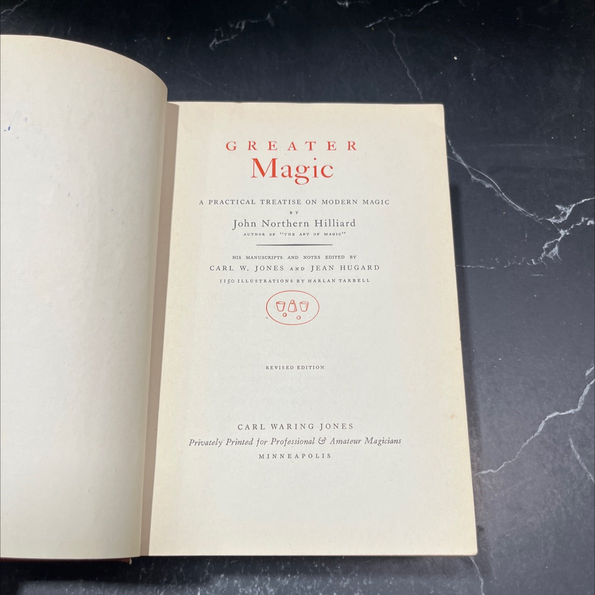 greater magic a practical treatise on modern magic book, by john northern hilliard, 1938 Hardcover image 2