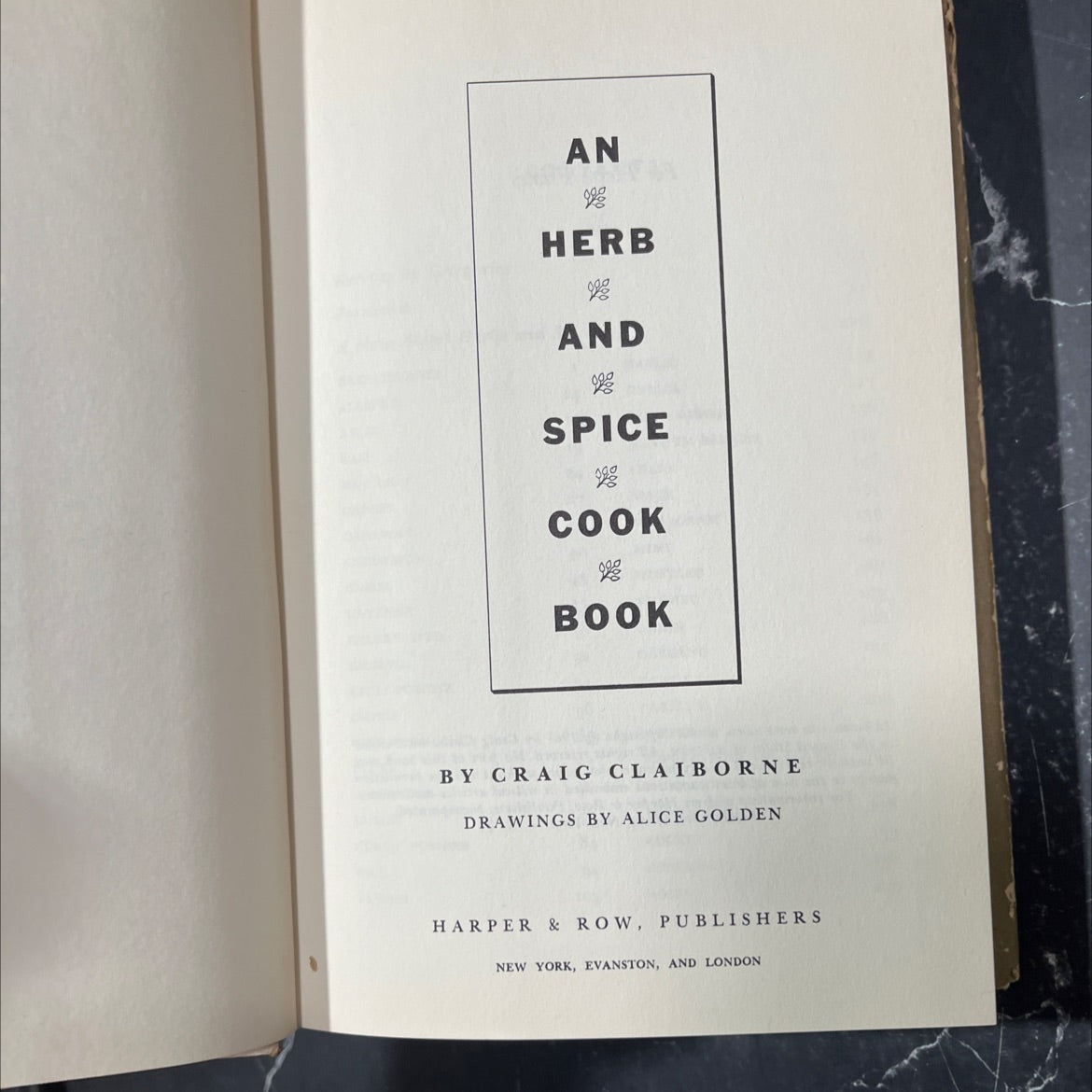 an herb and spice cook book book, by craig claiborne, 1963 Hardcover image 2
