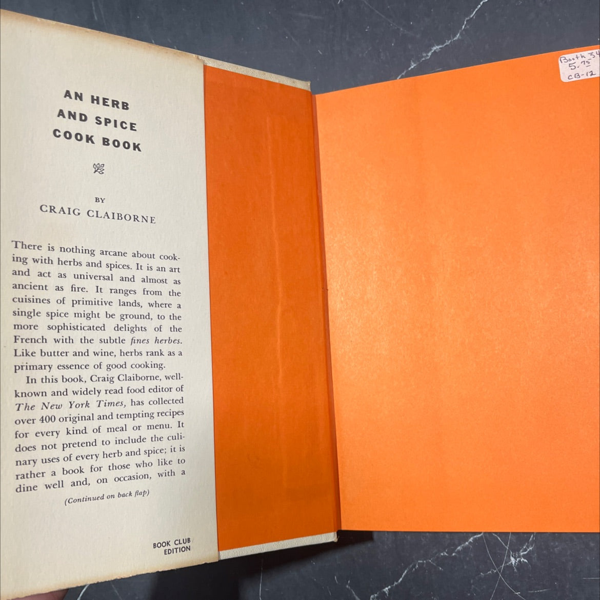 an herb and spice cook book book, by craig claiborne, 1963 Hardcover image 4