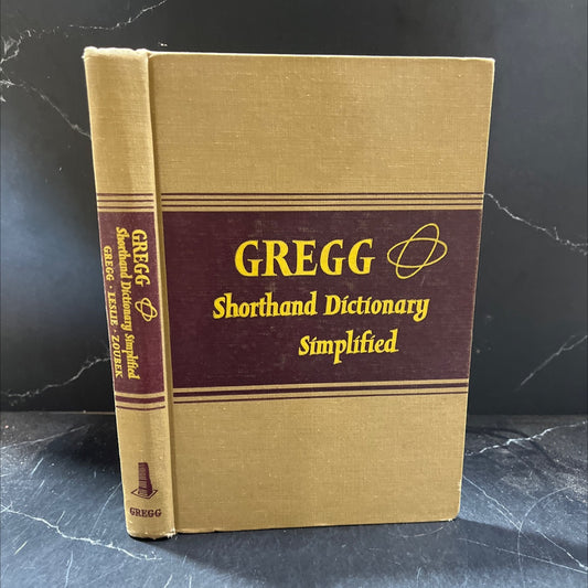gregg shorthand dictionary simplified book, by john robert gregg, louis a. leslie, charles e. zoubek, 1949 Hardcover image 1