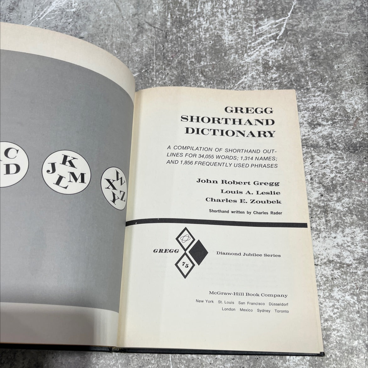 gregg shorthand dictionary book, by John Robert Gregg, Louis A. Leslie, Charles E. Zoubek, 1971 Hardcover image 2