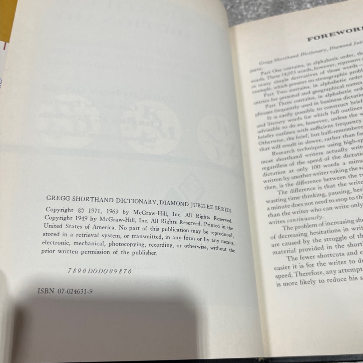 gregg shorthand dictionary book, by John Robert Gregg, Louis A. Leslie, Charles E. Zoubek, 1971 Hardcover image 3