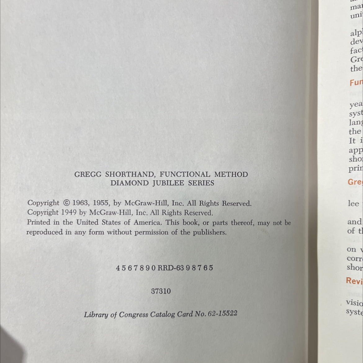gregg shorthand functional method book, by louis a. leslie, charles e. zoubek, 1963 Hardcover image 3