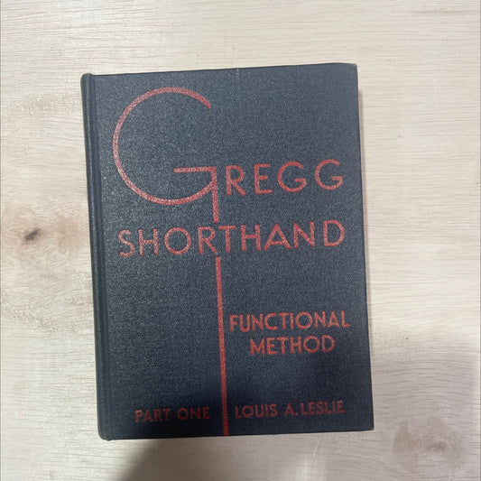 gregg shorthand manual for the functional method book, by louis a. leslie, 1936 Hardcover, Vintage image 1